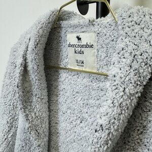 Abercrombie Kids Soft Gray Sherpa Jacket